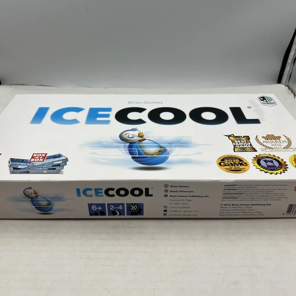 Ice Cool Family Board Game Brain Games 2016 Award Winning Penguins 100% Complete